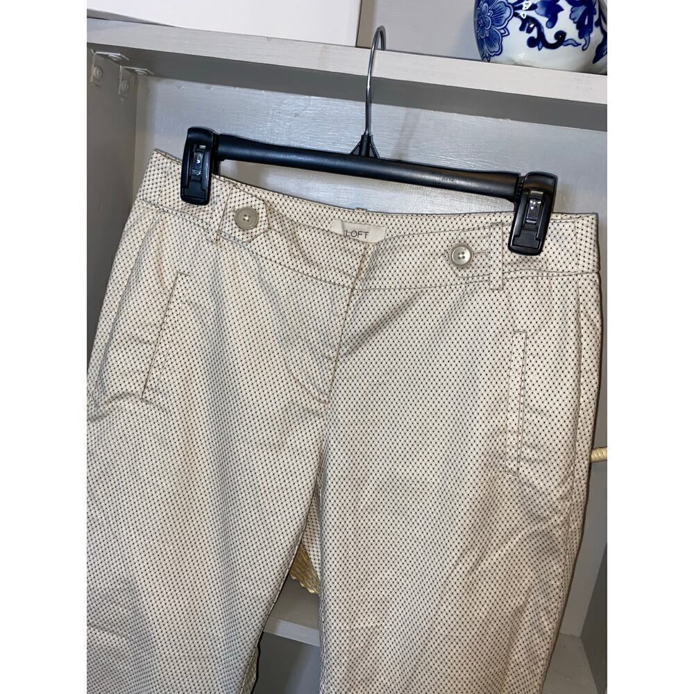 Ann Taylor LOFT Original size 2 GUC Tan Ankle Crop Ankle Pants GUC - Picture 3 of 8